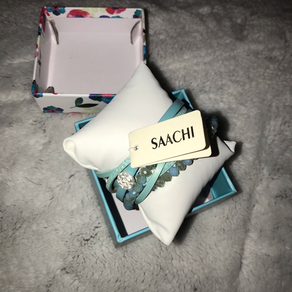 SAACHI Blue Wrap Bracelet